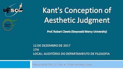 Cartaz - Kant's Conception of Aesthetic Judgment