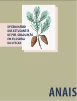 Publicados os Anais do XV Seminário dos Estudantes de Pós-Graduação em Filosofia da UFSCar