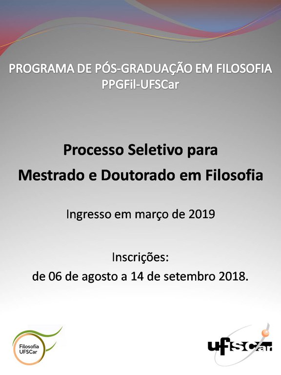 Cartaz - Processo Seletivo para o Mestrado e Doutorado - 2019.jpg