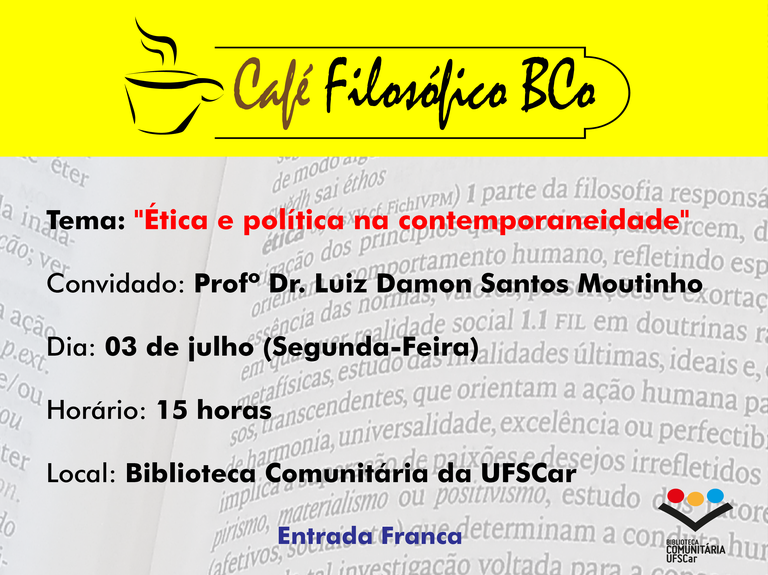 Cartaz - Café Filosófico