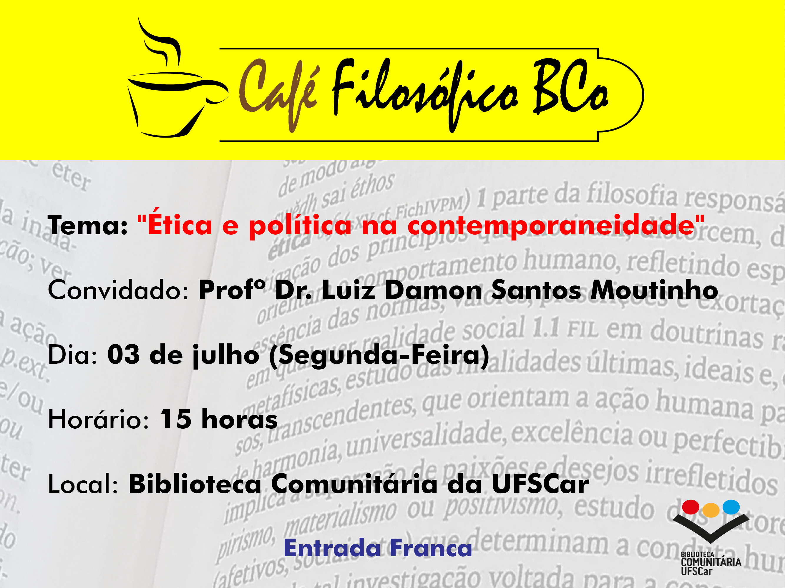 Cartaz - Café Filosófico