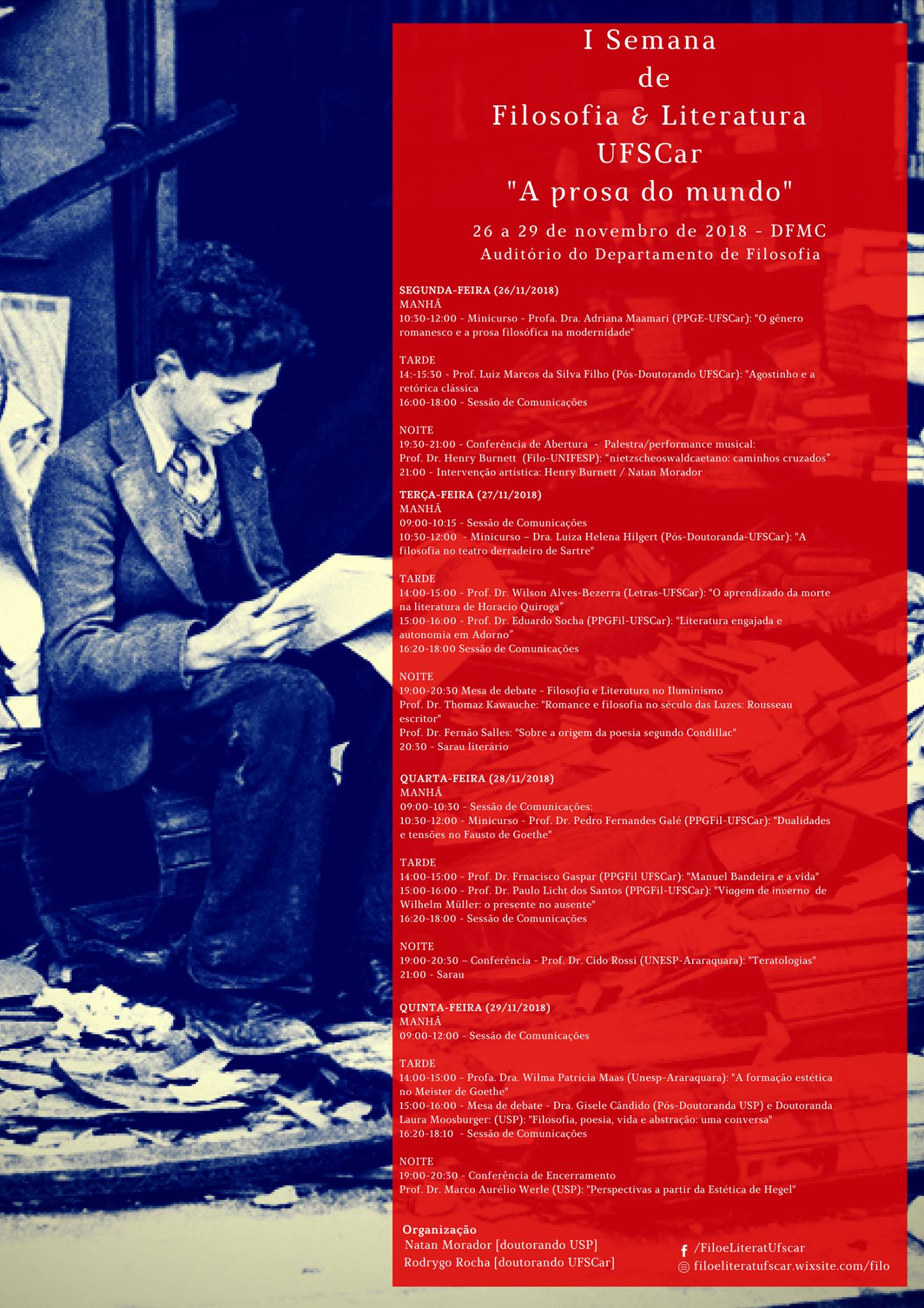 Programação - Filosofia e Literatura