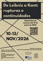 Chamada para trabalhos: Colóquio de Leibniz a Kant: rupturas e continuidades