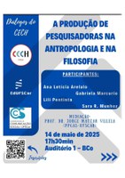 Diálogos do CECH - A Produção de Pesquisadoras na Antropologia e na Filosofia