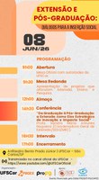 Evento “Extensão e Pós-Graduação: Diálogos para Inserção Social” - 08/06/2026