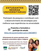 Pesquisa "Enfrentamento do racismo gendrado contra estudantes universitárias negras"